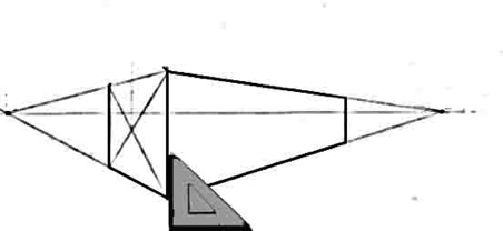 Using a right triangle drawing with two point perspective.jpg